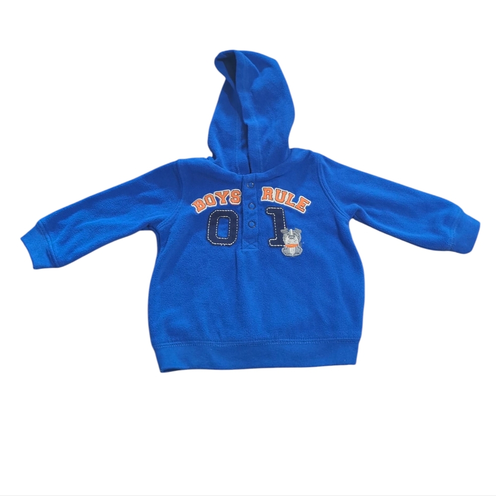 Child Of Mine From The Makers Of Carter's Boys Rule Blue Hoodie Size 3-6 Months.